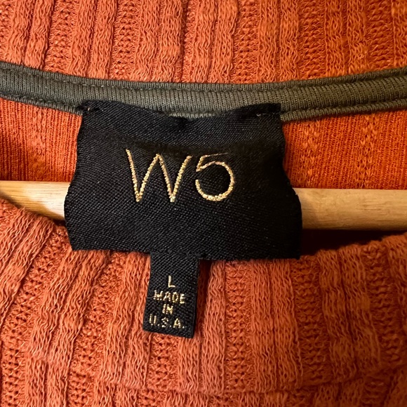 Anthropologie | Anthro W5 Ribbed Women’s Tank Top in Burnt Orange Size Large - Picture 3 of 3